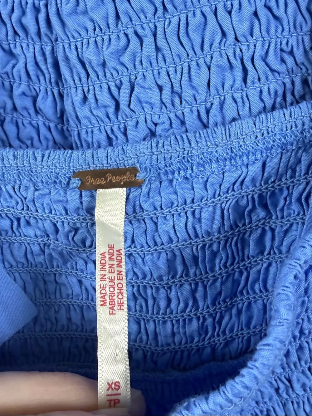 Free People Zola Tank and Shorts Set Blue XS